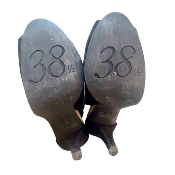 PEDRO GARCIA black open toe platform sling back stiletto sandals. 8.5 - Picture 7 of 8